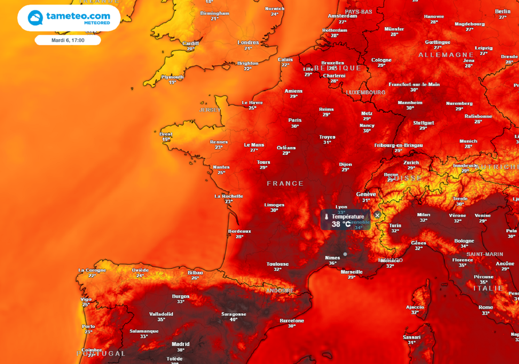 Rebelote dans le sud-est... Une nouvelle période de canicule s'invitera à partir de mardi prochain en Méditerranée... Rebelote dans le sud-est... Une nouvelle période de canicule s'invitera à partir de mardi prochain en Méditerranée...
