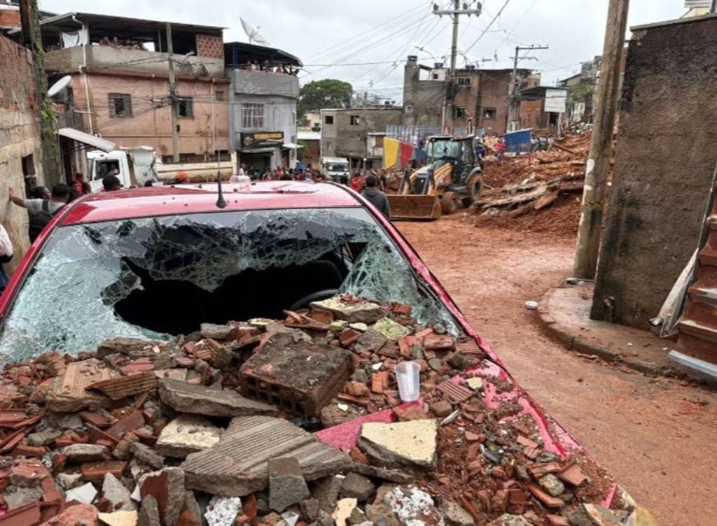 Temporais causaram destruição em Juiz de Fora (MG). Crédito: Bruno Stephan/Prefeitura de Juiz de Fora/Handout via REUTERS.
