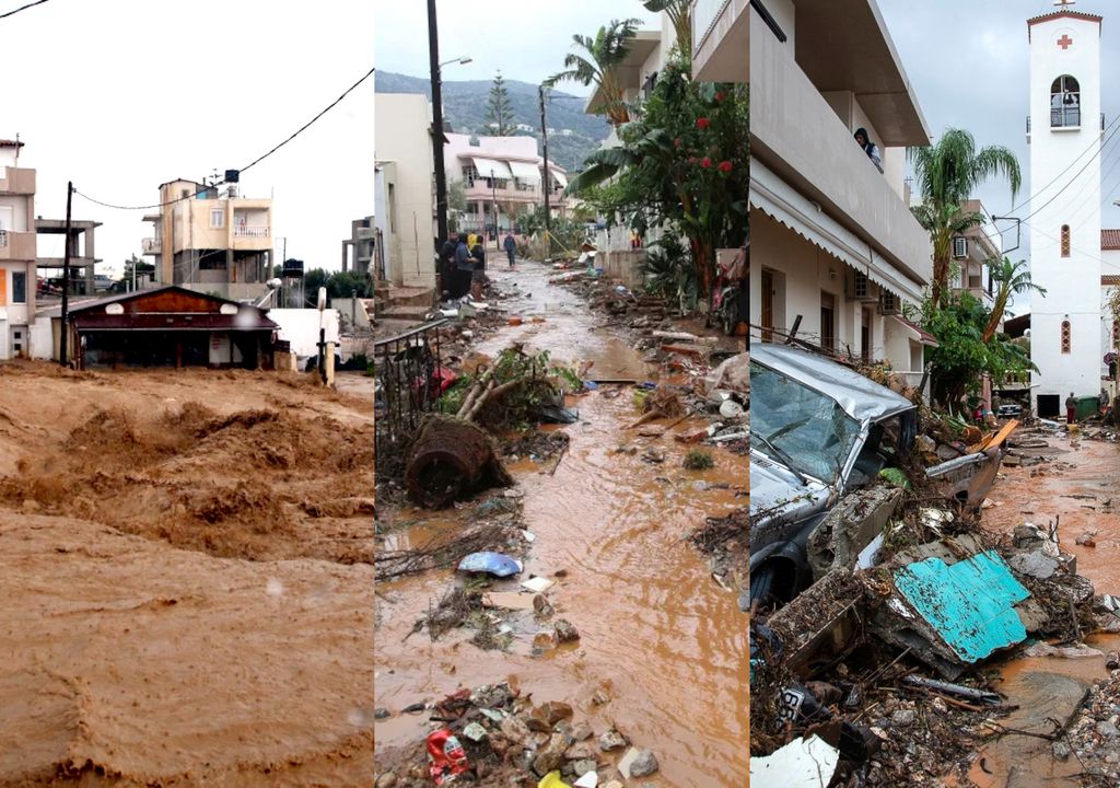 Fortes inundações atingem a ilha de Creta, na Grécia 2