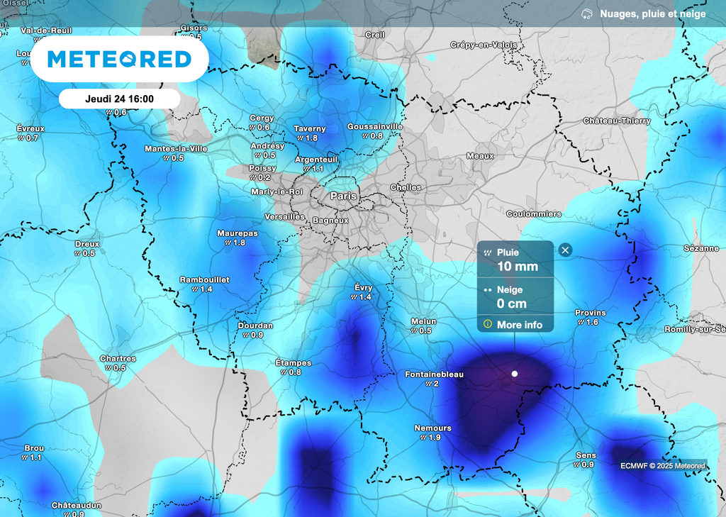 Importants cumuls de pluie sous les orages ce jeudi en Île-de-France.