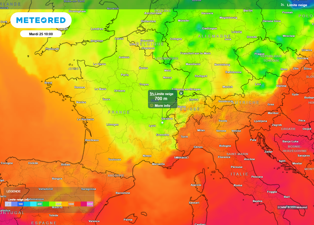 Limite pluie-neige mardi Limite pluie-neige mardi