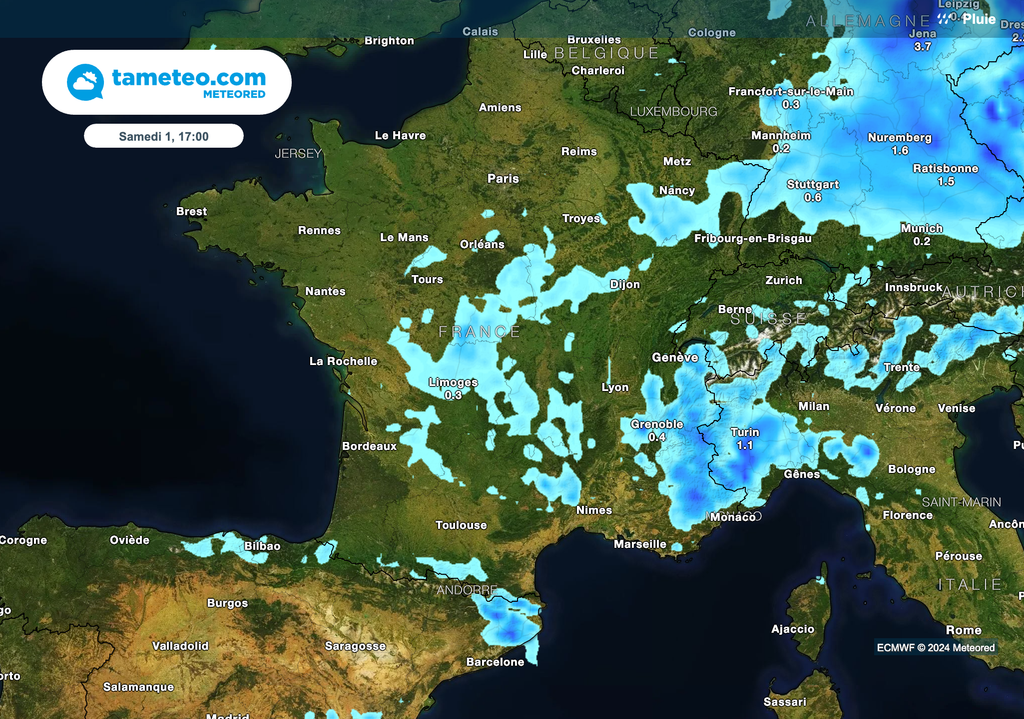 Encore de fréquentes averses ce samedi. Encore de fréquentes averses ce samedi.