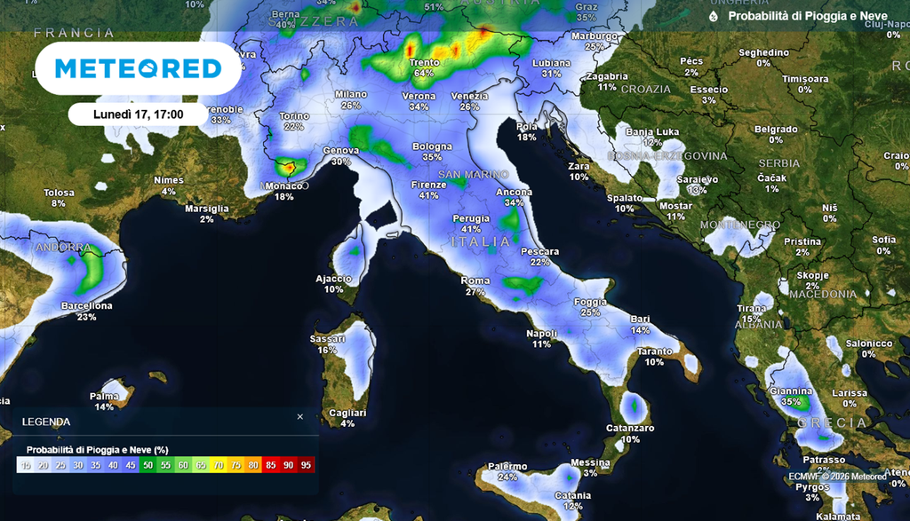 Lunedì pomeriggio, subito dopo Ferragosto, i temporali aumenteranno in tutta Italia.