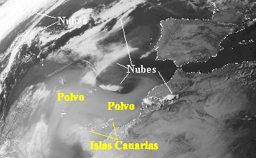 Imagen VIS del Meteosat del 22 de abril del 2002 a las 18 UTC