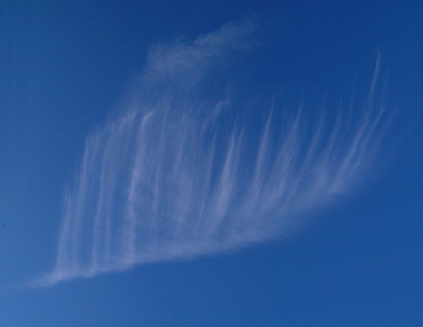 Foto Nube Forma De Pluma