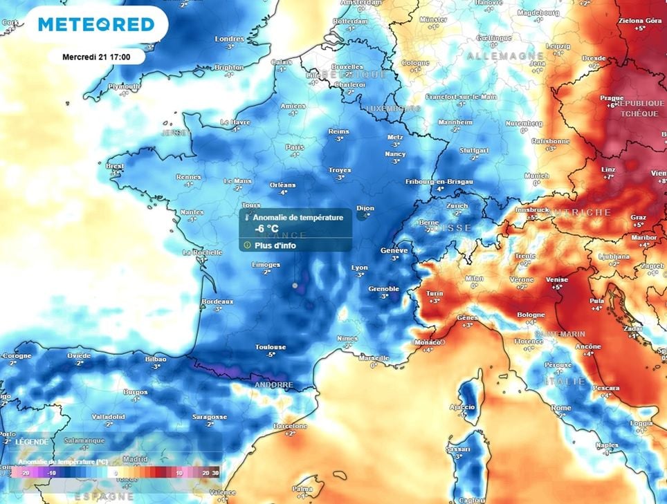 Les températures sont régulièrement inférieures aux normales de saison cette semaine.