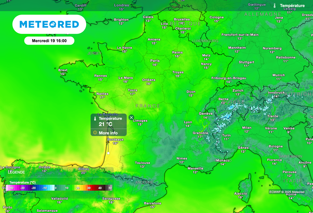 3 à 4 degrés de plus demain après-midi ! 3 à 4 degrés de plus demain après-midi !