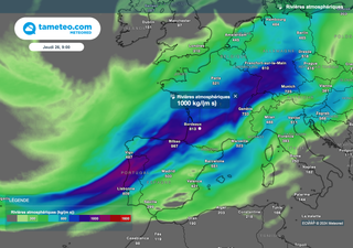 Météo France : la rivière atmosphérique apporte de très fortes pluies ! Six départements placés en vigilance orange !