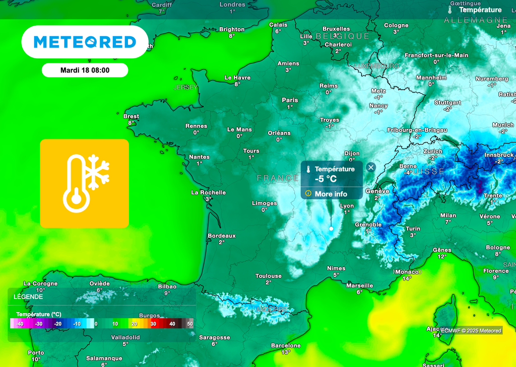 Nombreuses gelées mardi matin.