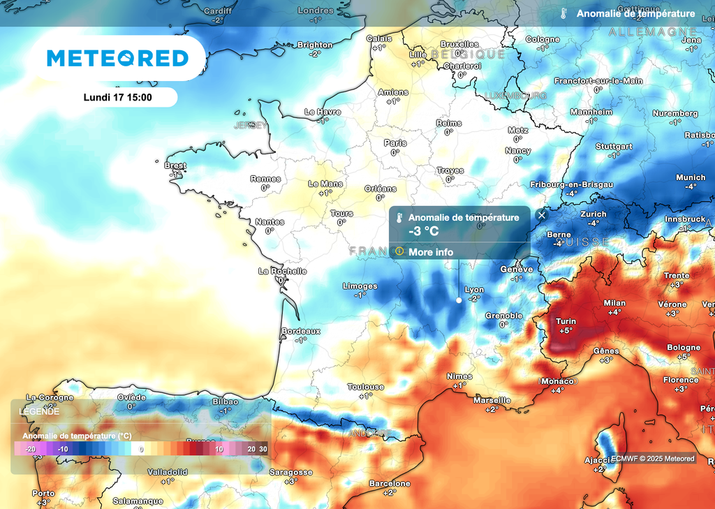 Arrivée du froid : les températures repassent sous les normales de saison !