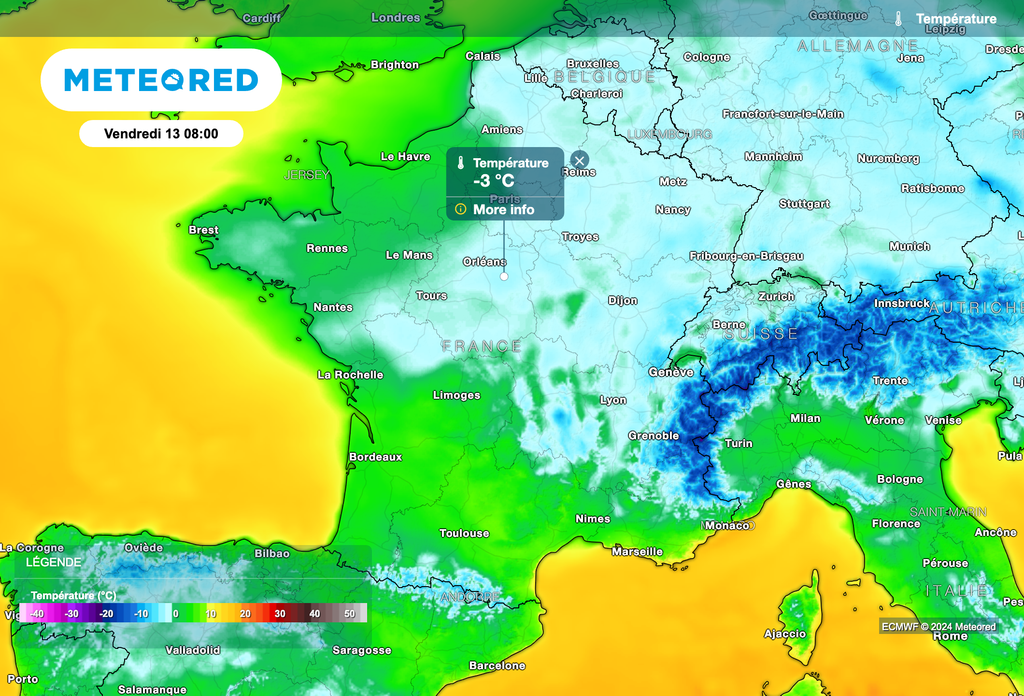 De nombreuses gelées attendues ce vendredi matin.