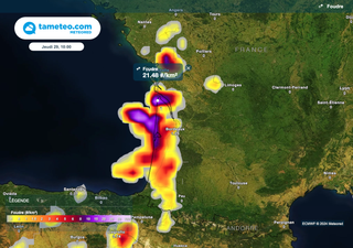 France : nos cartes confirment l'arrivée d'orages parfois violents et très pluvieux. Quelles régions concernées ?