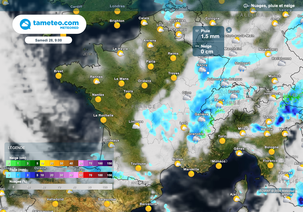 Belles éclaircies ce samedi matin dans l'ouest de la France.