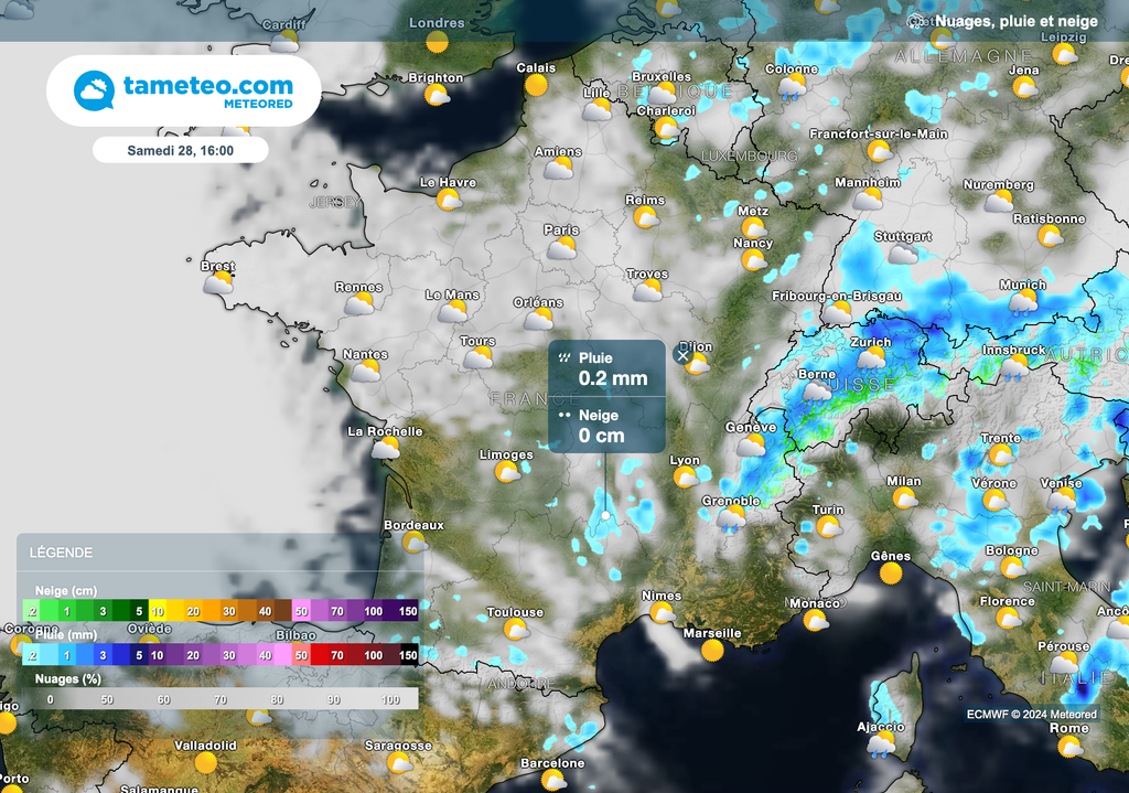 Davantage d'éclaircies cet après-midi sur la plupart des régions.