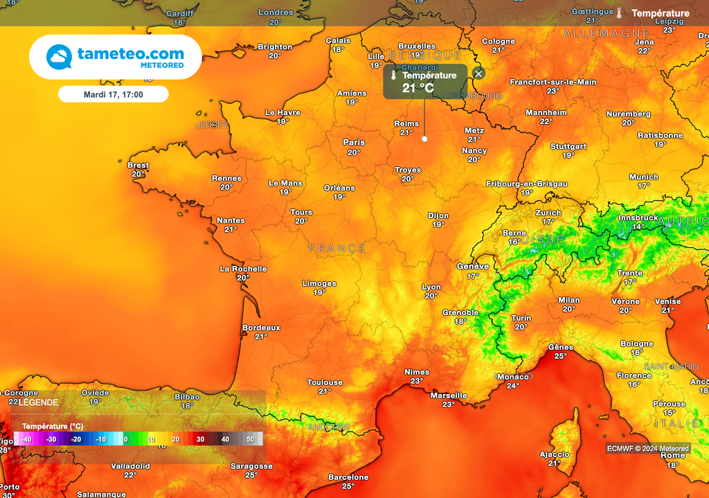 Une certaine douceur s'imposera ce mardi après-midi sur la plupart des régions.