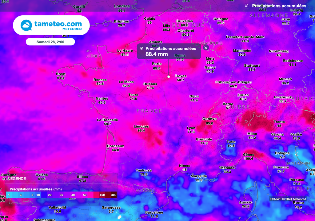 Une semaine très arrosée.