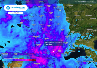 France : nos cartes montrent l'arrivée de fortes pluies au cours des prochaines heures ! Quelles régions concernées ?