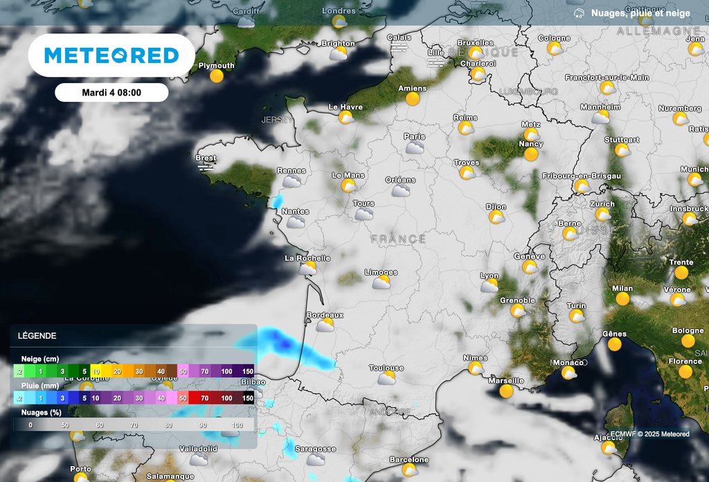 Instabilité plus présente ce mardi matin en région Nouvelle-Aquitaine.