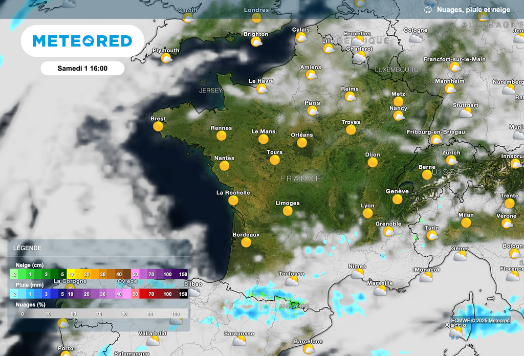 Météo souvent ensoleillée ce samedi.
