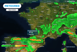 France : plus d'un mètre de neige attendu dans les prochaines heures, selon Météo-France ! À quoi peut-on s'attendre ?