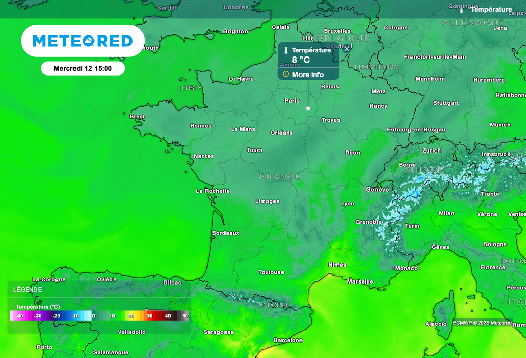 Températures hivernales cet après-midi.