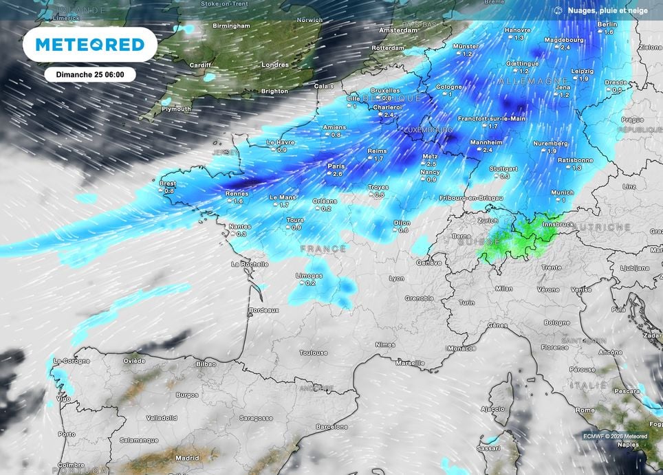 Une perturbation active pour la journée de dimanche.