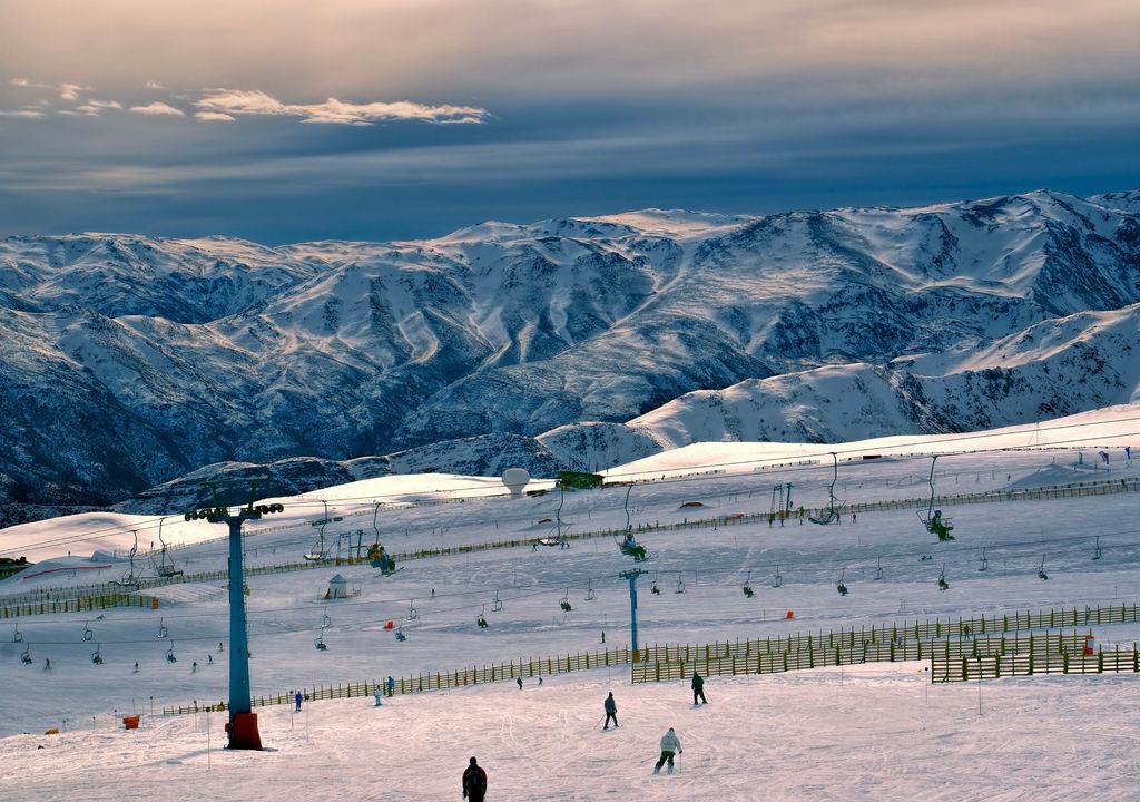 Valle Nevado, centro de montaña cerca de Santiago de Chile. Valle Nevado, centro de montaña cerca de Santiago de Chile.