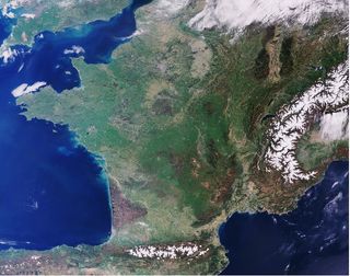 Francia vista por Sentinel-3