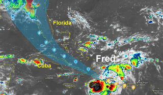 Fred se degrada a depresión tropical : Cuba y Florida en su camino