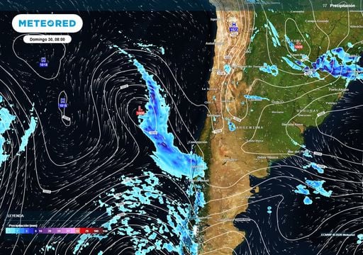 Frente c&aacute;lido iniciar&aacute; la pr&oacute;xima semana en el centro-sur de Chile: prev&eacute;n 3 sistemas frontales entre &Ntilde;uble y Los R&iacute;os