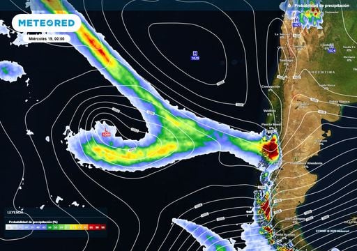 Frente c&aacute;lido dejar&aacute; 20 mm en sectores de Chile centro-sur: pron&oacute;stico de lluvia para los d&iacute;as mi&eacute;rcoles 19 y jueves 20