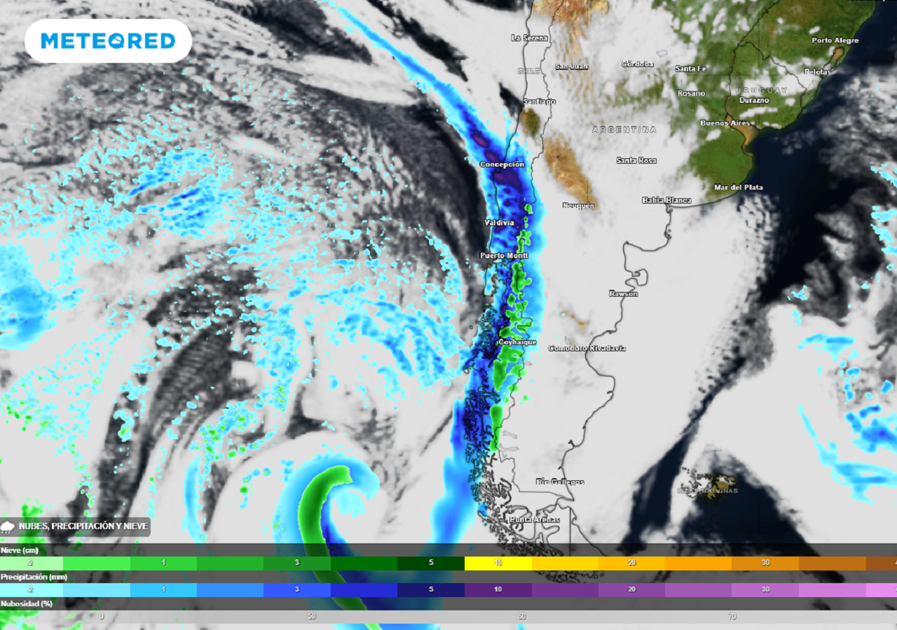 La tarde del jueves las precipitaciones asociadas a una banda frontal, podrían alcanzar la región del Biobío, se espera las lluvias continúen avanzando durante la jornada del viernes.