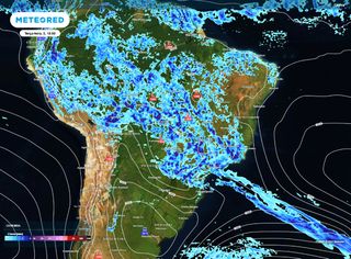 Frente fria atua ao longo da semana no Brasil: alerta de chuvas intensas e de tempestades no Sul, Sudeste e Centro-Oeste