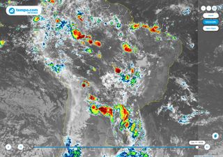 Frente fria avança e ainda deixa alerta para tempestades no Centro-Sul
