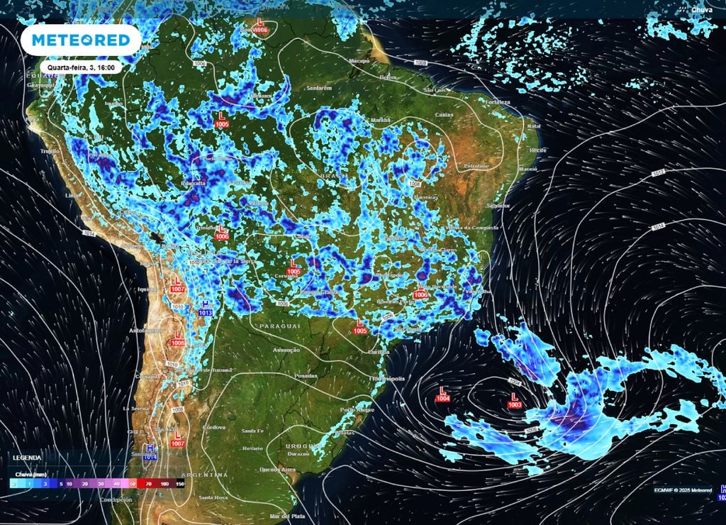 ciclone e frente fria