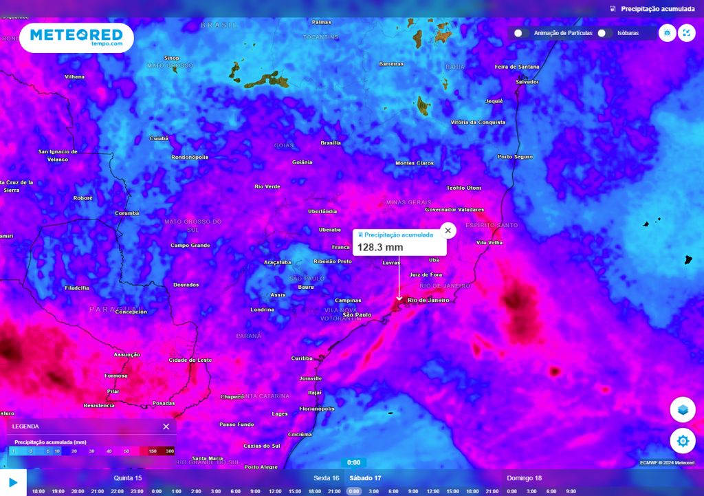 alerta de chuvas intensas e tempo severo