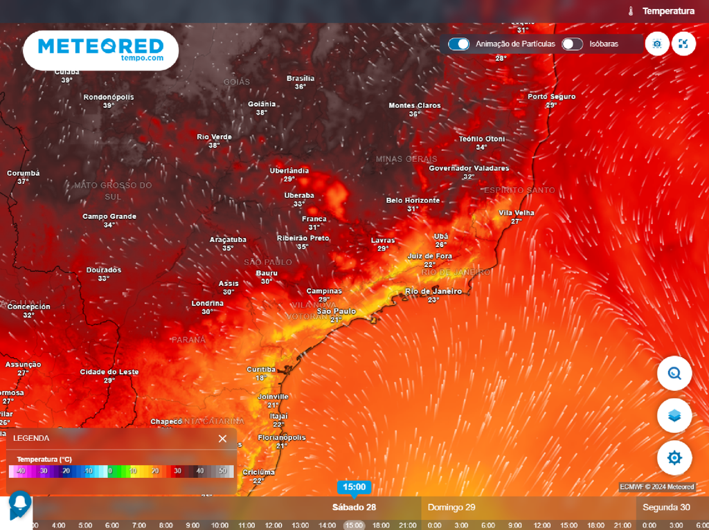 previsão, ecmwf, temperatura máxima