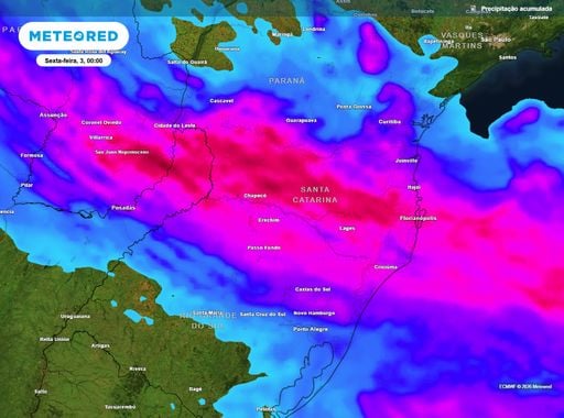Frente fria continua com alertas de tempestades e chuvas intensas; veja previs&atilde;o