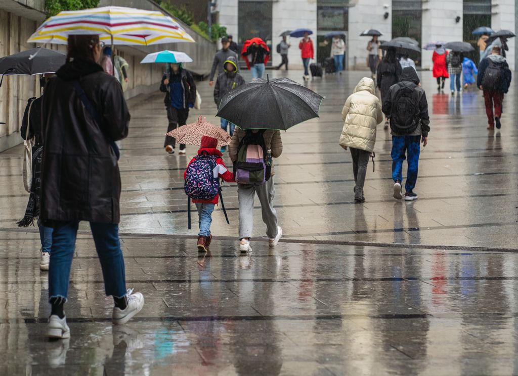 chuva e frio inverno no Sudeste