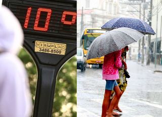 Frente fria e ar polar provocam chuva e frio em parte do Brasil neste fim de semana; saiba onde