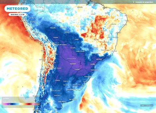 Frente fria e massa de ar polar avan&ccedil;am sobre o Brasil em julho; veja os estados afetados