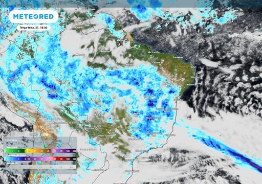 Frente fria j&aacute; tem data para chegar ao Nordeste e espalhar chuvas pelo Centro-Norte; confira