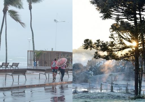 Frente fria muda do tempo nas pr&oacute;ximas 24h: chuvas at&iacute;picas e frio de inverno; confira