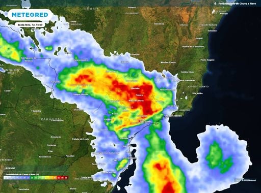 Frente fria traz chuva at&iacute;pica por v&aacute;rios dias e alerta de 100 mm no Sudeste; veja previs&atilde;o