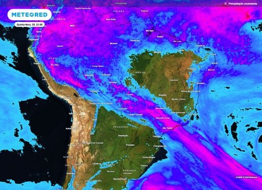 Frente fria traz chuvas at&iacute;picas de at&eacute; 100 mm para 6 estados; confira a previs&atilde;o