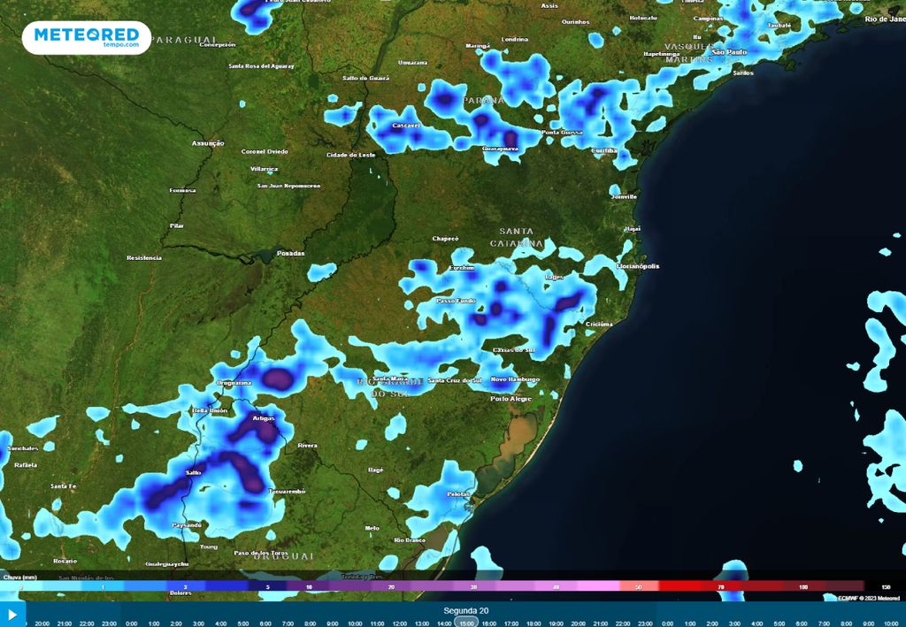 previsão de chuvas Sul previsão de chuvas Sul