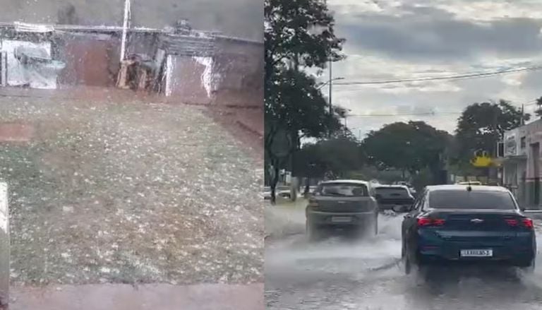 Tempestades severas geram granizo e ventos de 100 km/h no PR e MS neste domingo; veja imagens