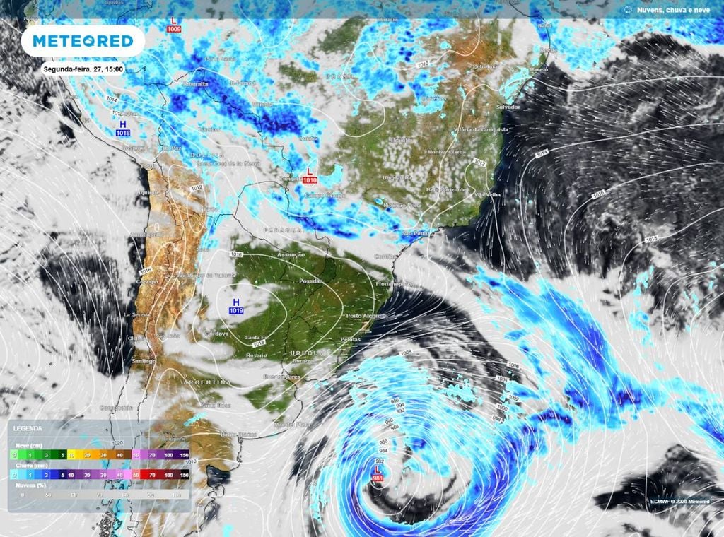 Nova frente fria chega ao estado de São Paulo no início da próxima semana e vai finalmente causar uma mudança no tempo.