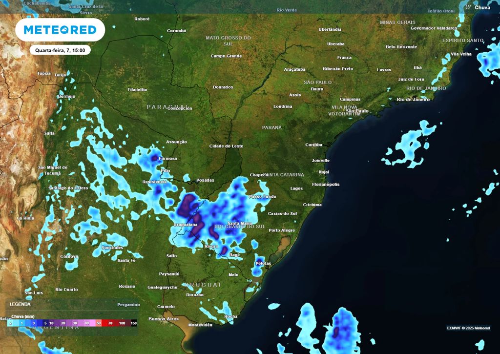 alerta chuva no Sul alerta chuva no Sul