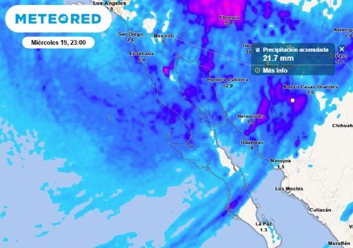 Frente frío 15 y su masa de aire: se desplazan sobre el Norte de México, favorecen lluvia y ambiente gélido